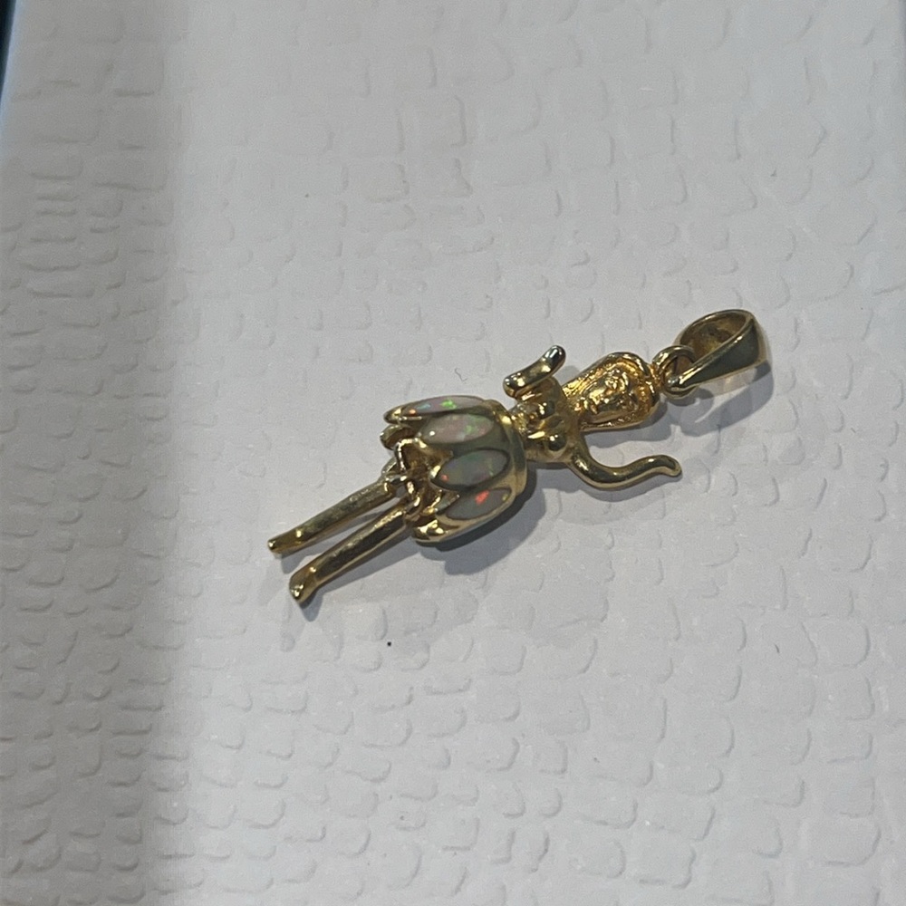 925 sterling silver Hawaiian girl charm. - Picture 3 of 6